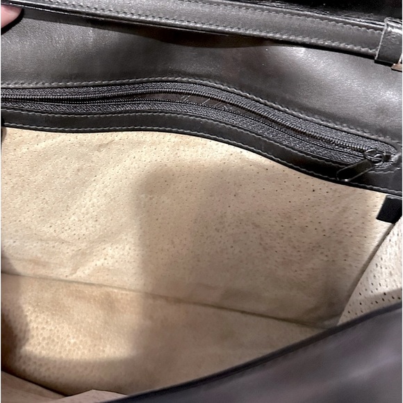 Dunhill Leather Combination Lock Crossbody Messenger bag w wristlet and handle - Picture 5 of 14